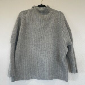 For The Republic Gray Mock Neck Long Sleeve Sweater Women's Size Medium
